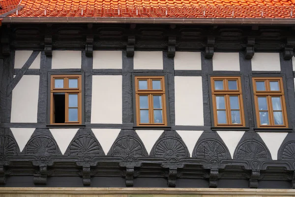 Wernigerode facades in Harz Germany at Saxony Anhalt — Stock Image Wernigerode Facades Harz Germany Saxony Anhalt Royalty Free Stock Photos
