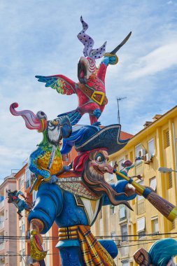 İspanya Valencia popüler festivalinde için Fallas tonlar
