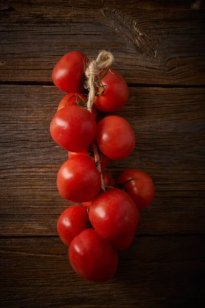 Hängende Tomaten Colgar Aus Katalonien Speziell Für Peeling Brot — Stockfoto