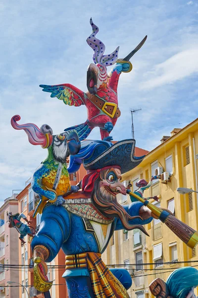 Fallas Figures Valencia Popular Fest Spain — Stock Photo, Image