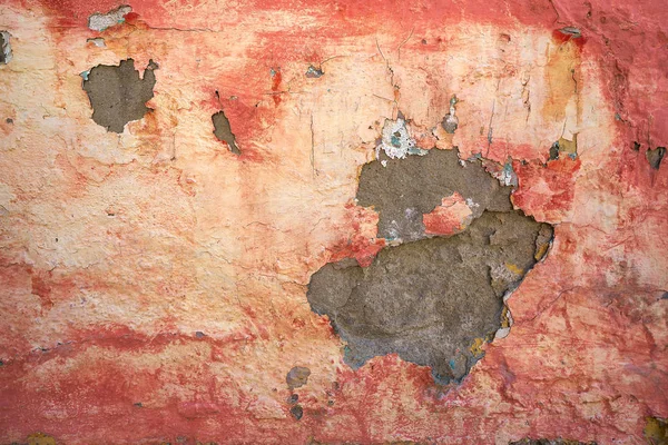 Τοίχο Υφή Grunge Ραγισμένα Χρώμα Ροζ Και Σομόν — Φωτογραφία Αρχείου