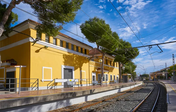 Tågstationen Canada Paterna Valencia Staden Spanien — Stockfoto