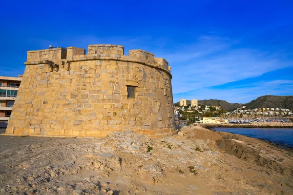 Місті Moraira Замок Skyline Місті Teulada Аліканте Провінція Іспанії — стокове фото