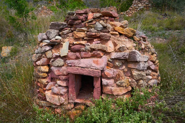 Mediterranean Moorish Oven Red Stone Masonry Dome — Stock Photo, Image