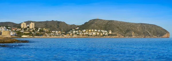 Κάστρο Moraira Και Ορίζοντα Teulada Του Αλικάντε Επαρχία Της Ισπανίας — Φωτογραφία Αρχείου