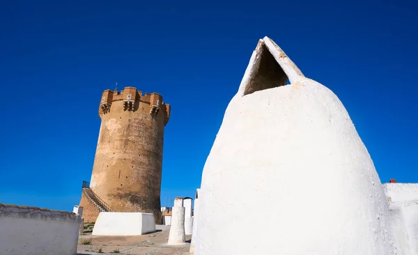 Paterna Tower Valencia Chimneys Underground Cave Houses — Stock Photo, Image