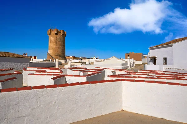 Paterna Tower Valencia Och Skorstenar Underjordisk Grotta Hus — Stockfoto