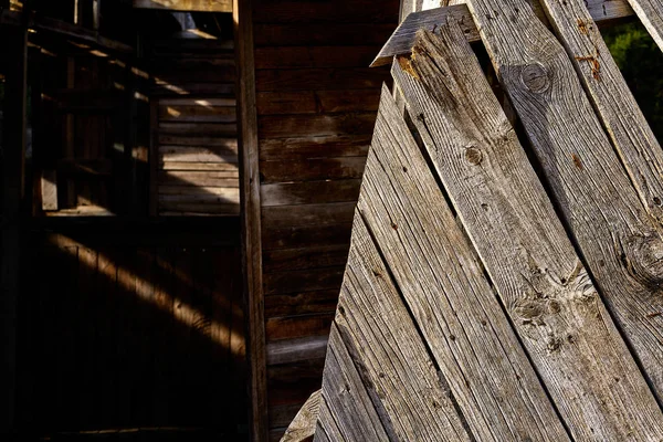 Grunge Verweerde Houten Plank Van Grijs Hout Van Dennen — Stockfoto