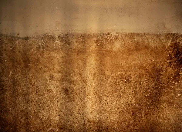 肮脏的墙壁在棕褐色颜色与柔和的阴影 — 图库照片