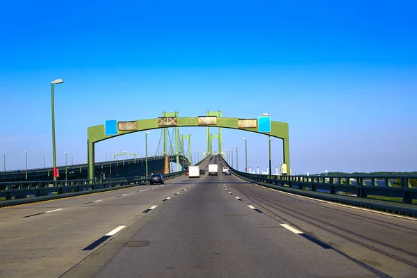 Delaware Memorial Bridge Road Stati Uniti — Foto Stock