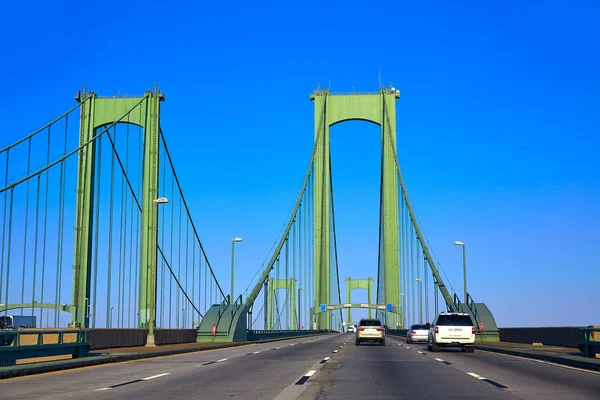 Delaware Memorial Bridge Road Usa — Zdjęcie stockowe