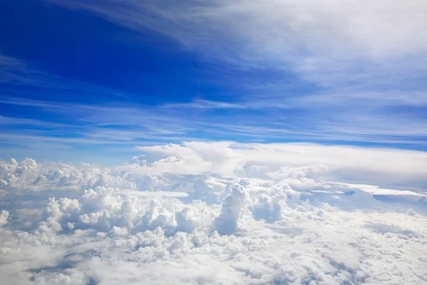 Кумульське Море Хмар Вид Повітряної Точки Зору Літак — стокове фото