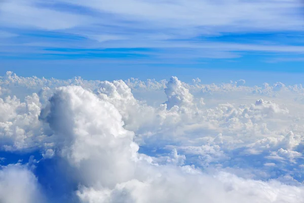 Cumulus Zee Van Wolken Weergave Vanuit Oogpunt Van Vliegtuigen Van — Stockfoto