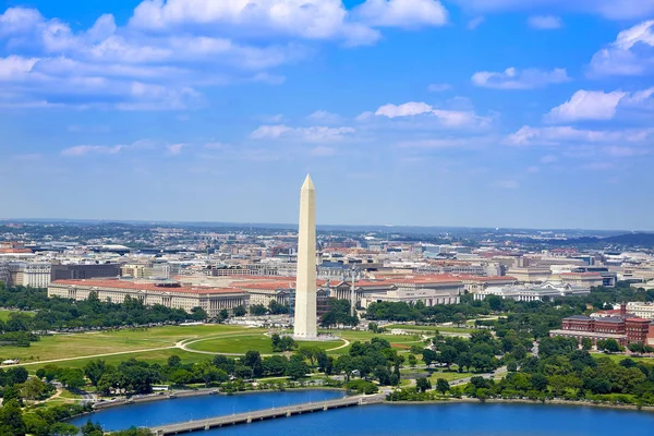 ナショナル モールと記念碑ワシントン 航空写真ビュー — ストック写真