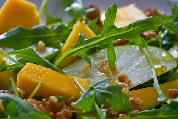 Arugula Mango Apple Salad Healthy Heart — Stock Photo, Image