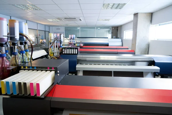 Fábrica Impresora Papel Transferencia Industria Impresión Para Fines Textiles Moda — Foto de Stock
