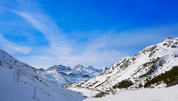 Astun Skidområdet Huesca Pyrenéerna Spanien — Stockfoto