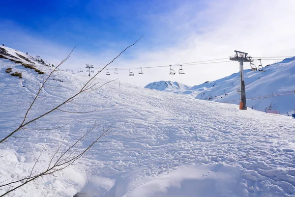 Domaine Skiable Astun Huesca Sur Les Pyrénées Espagne — Photo