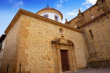 Mora de Rubielos köyü Gudar Javalambre Sierra üzerinde bulunan Teruel İspanya