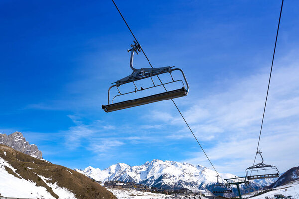 Formigal ski area in Huesca Pyrenees of Spain