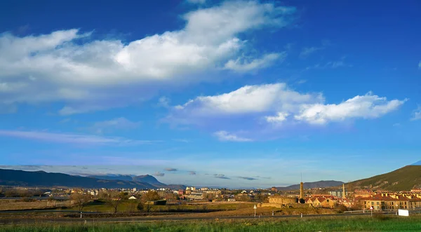 Jaca Panorama Huesca Poblíž Pyreneje Španělsko — Stock fotografie