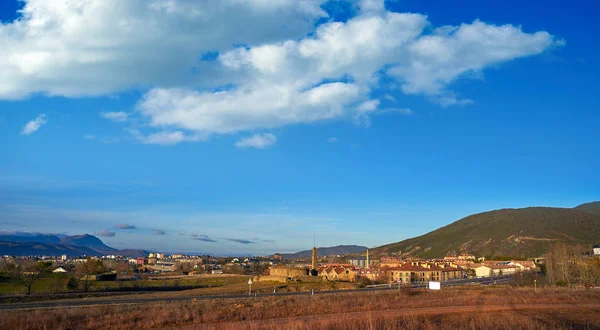 Skyline Van Jaca Huesca Buurt Van Pyreneeën Spanje — Stockfoto