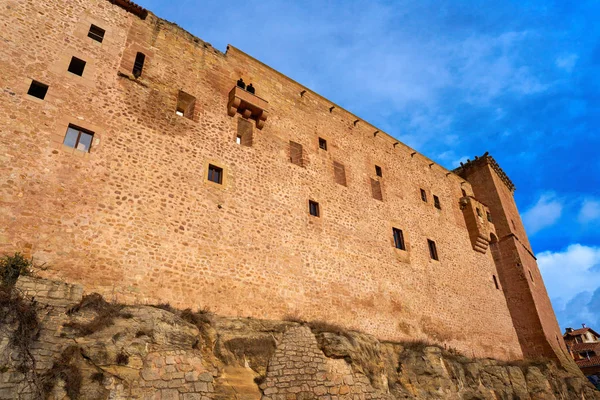 Château Mora Rubielos Teruel Espagne Situé Sur Gudar Sierra — Photo