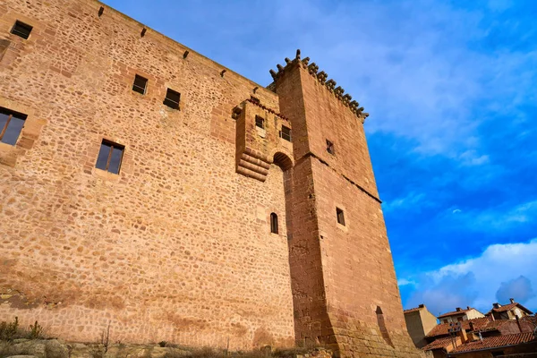 Mora Rubielos Castle Teruel Spain Located Gudar Sierra — Stock Photo, Image