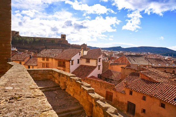Mora Rubielos Village Teruel Espagne Situé Sur Gudar Javalambre Sierra — Photo
