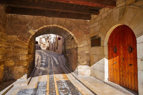 Mora Rubielos Arch Teruel Spain Located Gudar Sierra — Stock Photo, Image