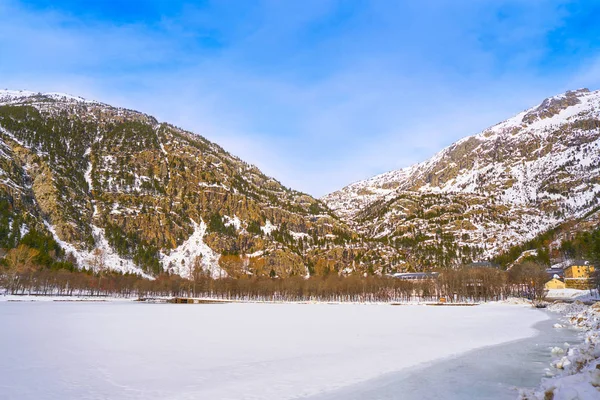 Panticosa Nieve Congelada Lago Hielo Huesca Pirineos España — Foto de Stock