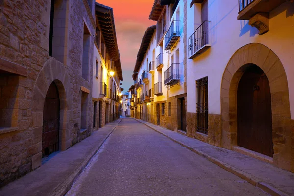 Rubielos Mora Village Teruel Espagne Situé Sur Gudar Javalambre Sierra — Photo