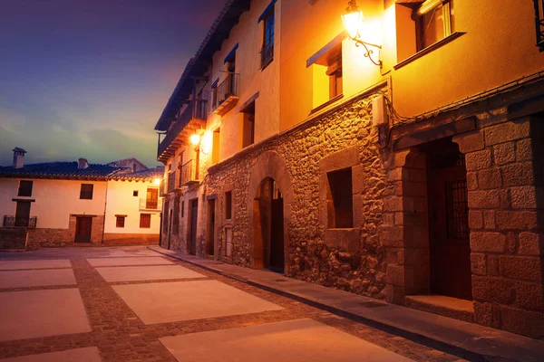 Rubielos Mora Village Teruel Espagne Situé Sur Gudar Javalambre Sierra — Photo