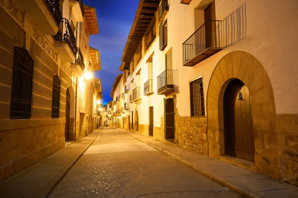 Pueblo Rubielos Mora Teruel España Situado Gudar Javalambre Sierra — Foto de Stock