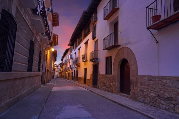 Rubielos Mora Falu Teruel Spanyolországban Található Gudar Javalambre Sierra — Stock Fotó