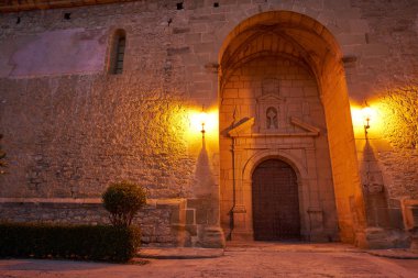 Mora de Rubielos köyü Gudar Javalambre Sierra üzerinde bulunan Teruel İspanya