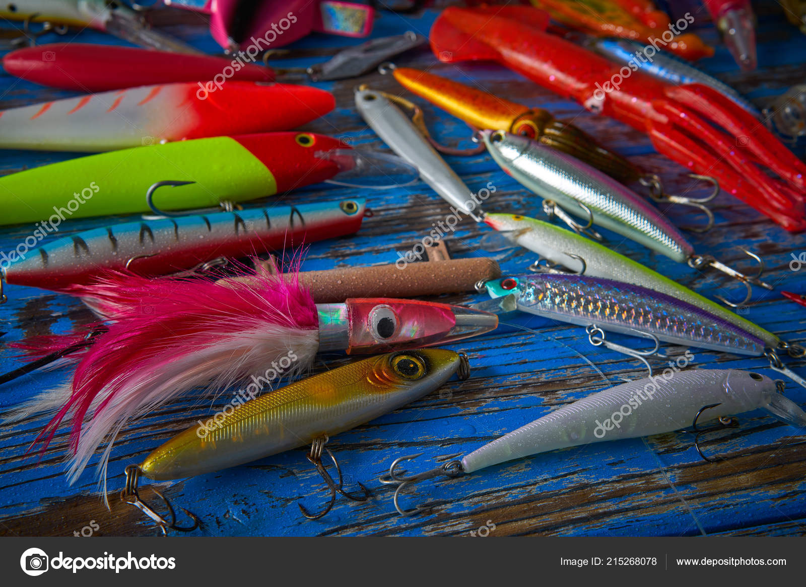 Fishing Lures Tackle Collection Saltwater Trolling Spinning Angler Stock  Photo by ©lunamarina 215268078