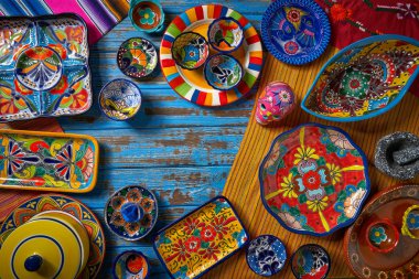 Meksika seramik Talavera stil Puebla Meksika