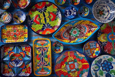 Meksika seramik Talavera stil Puebla Meksika