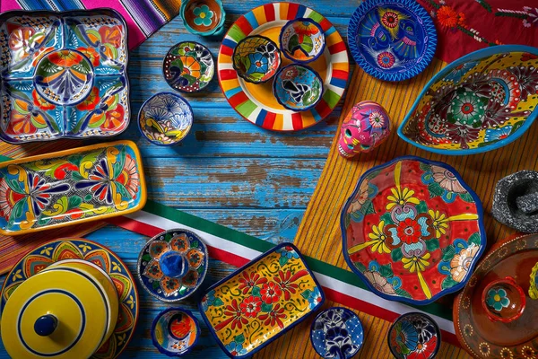Мексиканская Керамика Талавера Стиль Пуэбла Мексике — стоковое фото