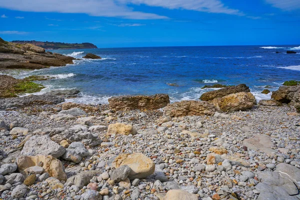 Antromero Beach Cristales Glass Stones Asturias Spain — Stock Photo, Image