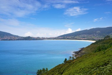 Camino de Santiago yolu Saint James Galicia İspanya Fisterra veya Finisterre sonu