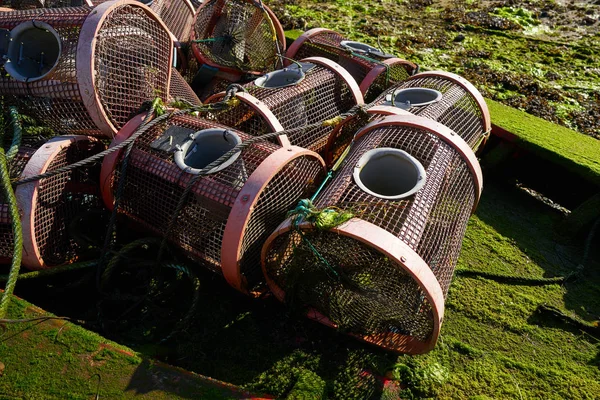 Рыболовные Суда Риа Понтеведра Галисии Испания — стоковое фото
