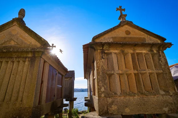 Horreo Combarro Pueblo Gallego Pontevedra Galicia España — Foto de Stock