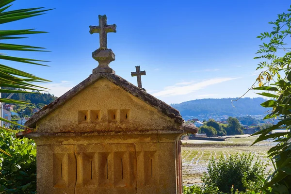 Horreo Combarro Galicischen Dorf Pontevedra Galicien Spanien — Stockfoto