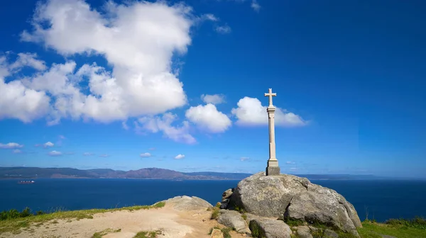 Spanya Camino Santiago Şekilde Saint James Sonu Finisterre Çapraz — Stok fotoğraf