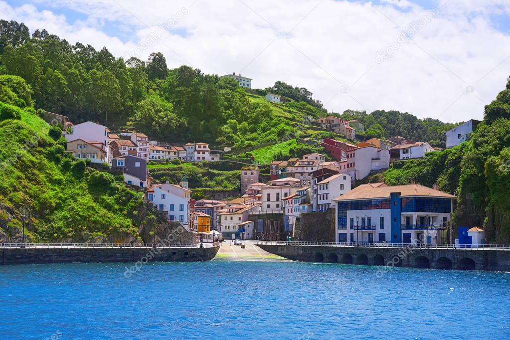 Cudillero village in Asturias from Spain