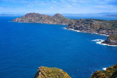 Islas CIES Adaları hava bulunan Galiçya Vigo, İspanya
