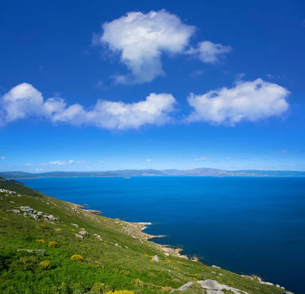 Vista Aérea Del Final Finisterre Del Camino Santiago Galicia España — Foto de Stock