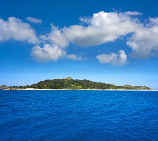 Ostrovy Islas Cies Poblíž Vigo Galicie Španělsko — Stock fotografie